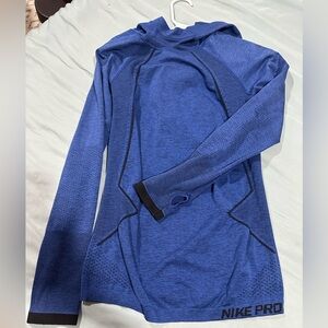 Nike Pro Royal Blue Long Sleeve Shirt